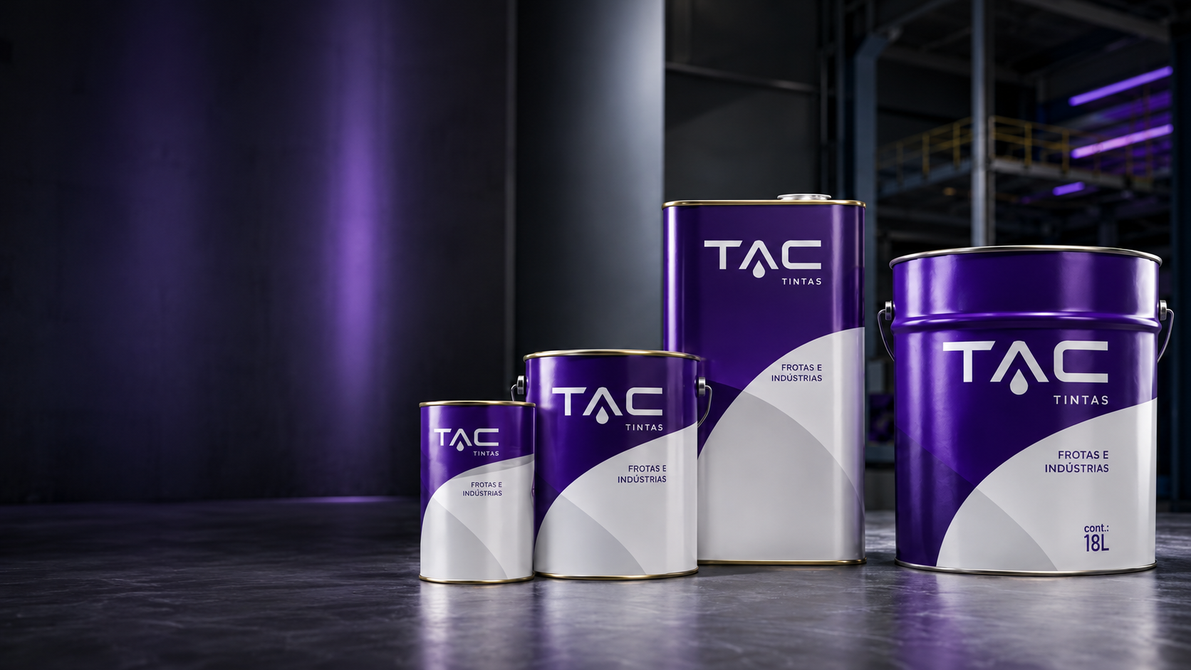 Latas de tinta industrial TAC Tintas